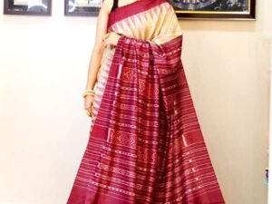 Sambalpuri gicha tussar saree