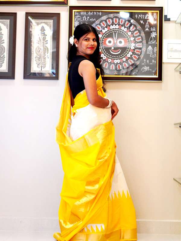 Kerala kasavu cotton saree - Image 2